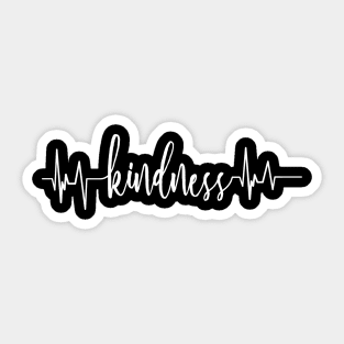 Kindness Heartbeat Sticker